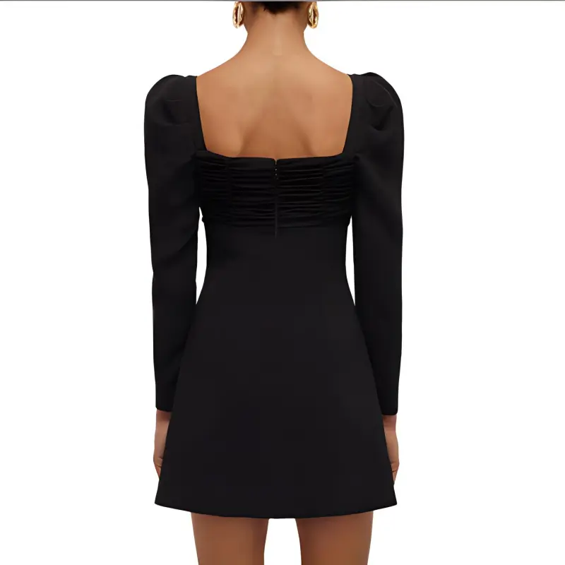 Self portrait Long Sleeved Dresses Women's Black-1