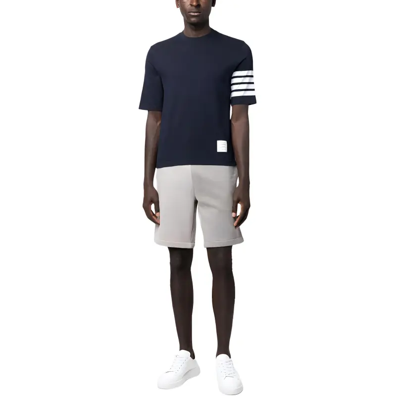 THOM BROWNE 4 Bar Stripe 2003 print T shirt-3