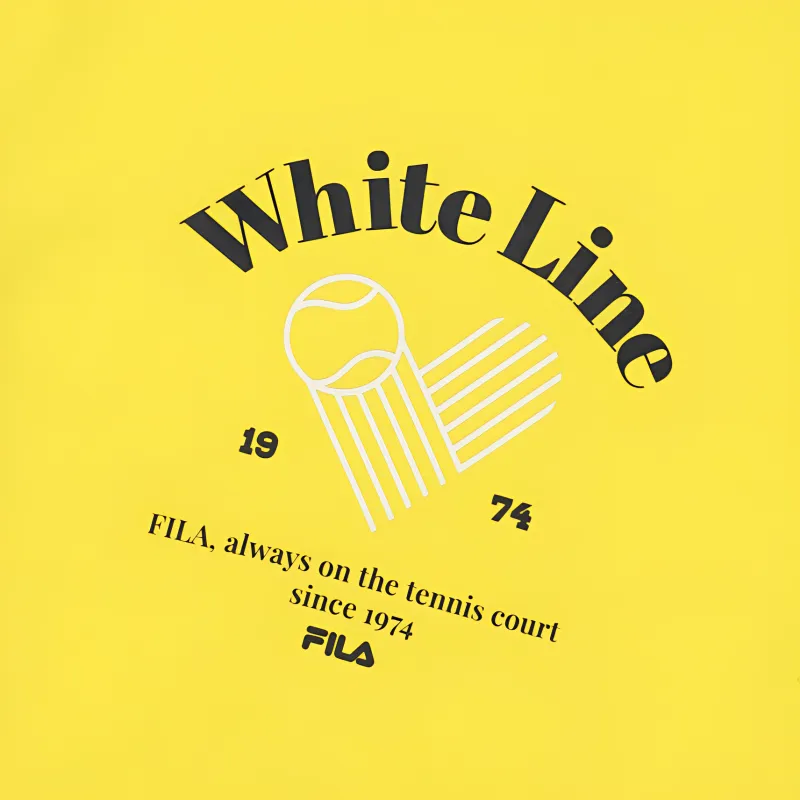 FILA Crop Tops Women's Yellow-3