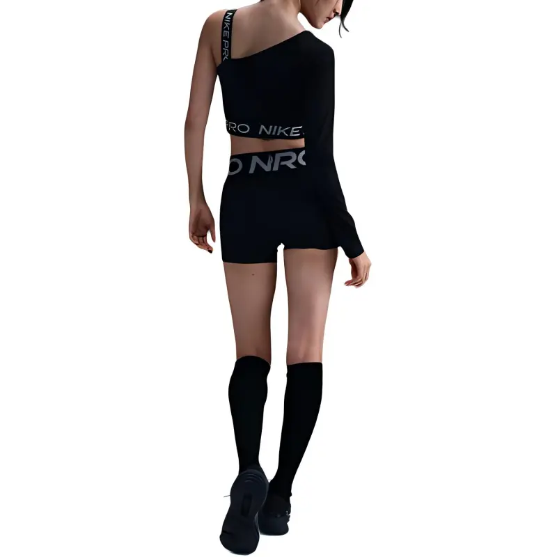 Nike Pro Shine Women's Dri-FIT Asymmetrical Cropped Top-2
