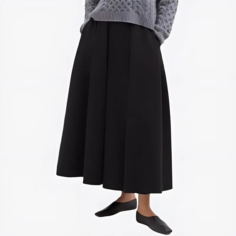THEORY Pleated Midi Skirt-1