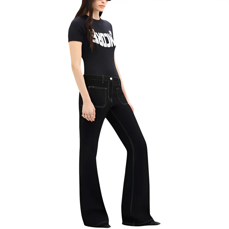 COURREGES Encore Contrast T Shirt-3