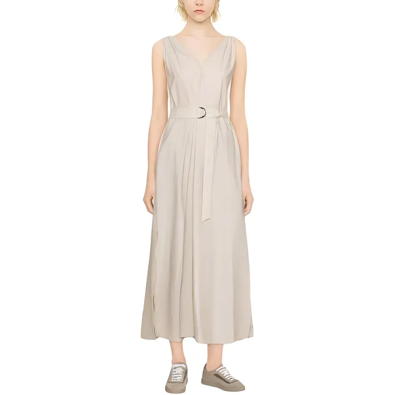 Brunello Cucinelli Sleeveless Dress Women's White-1