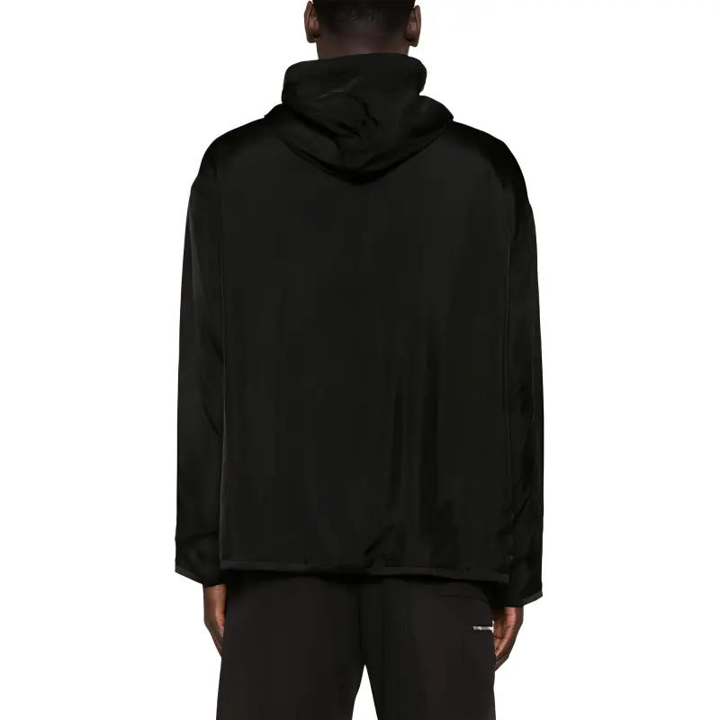 JIL SANDER Logo Embroidered Reversible Drawstring Hoodie-3