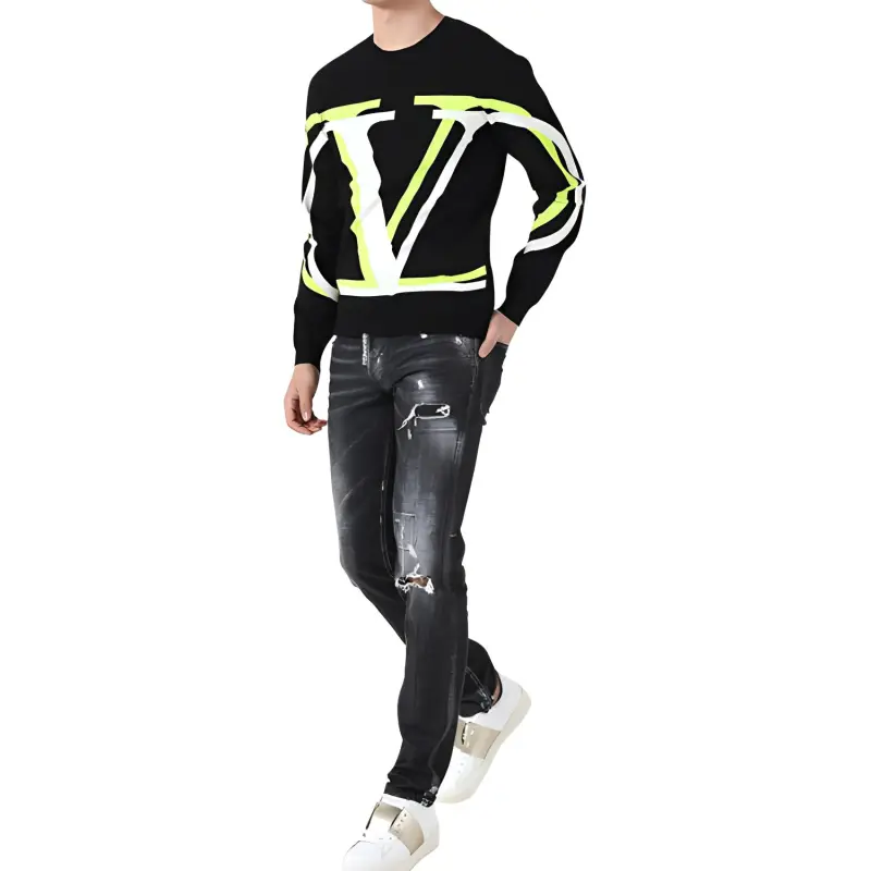 Valentino Sweaters Men Black-4