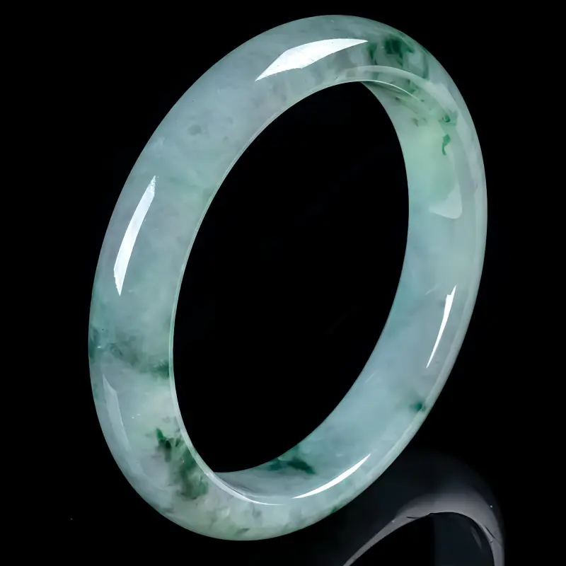 PUPAN Ice Glutinous Jadeite Bangles Women's-1