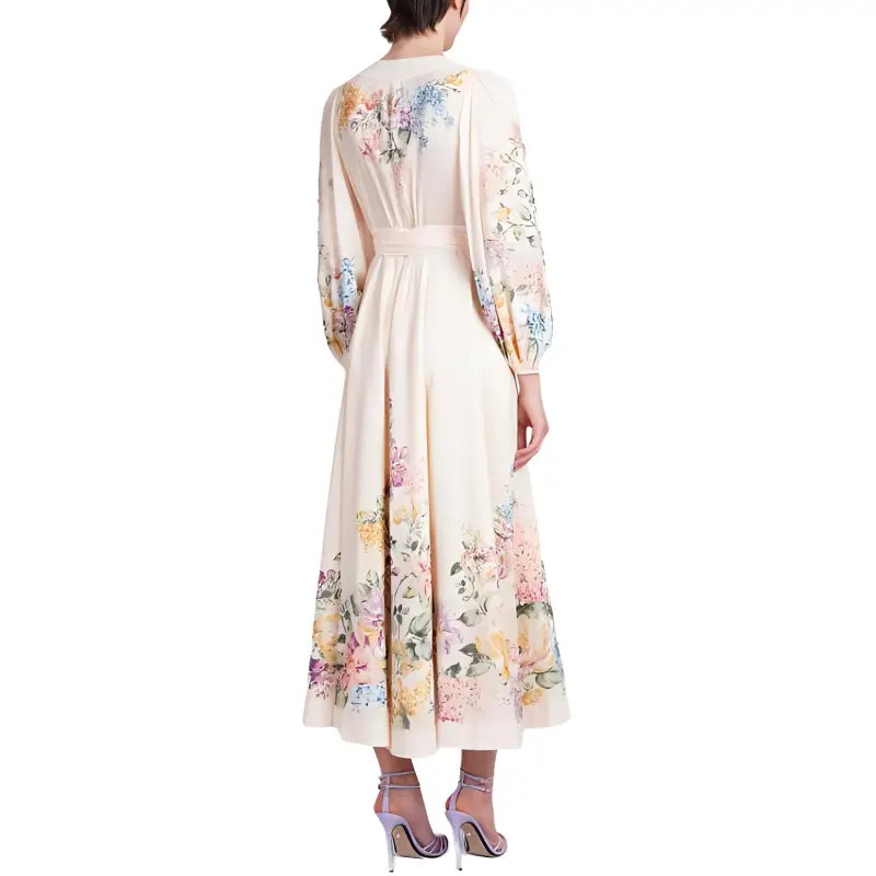 Zimmermann Halliday Wrapped Midi Dress-1