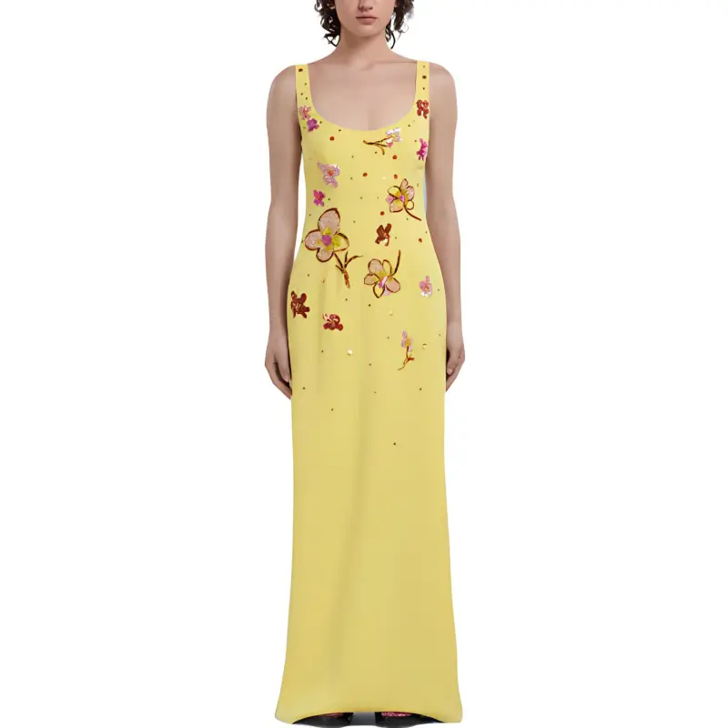 MARNI Sleeveless Dresses Women's Yellow-1