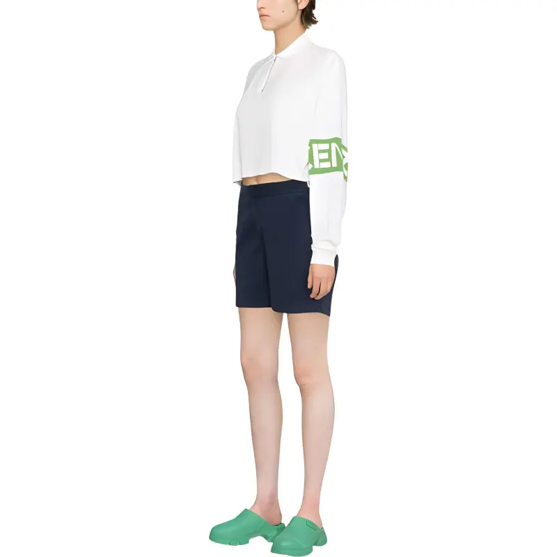 KENZO Logo print Cropped Shirt-3