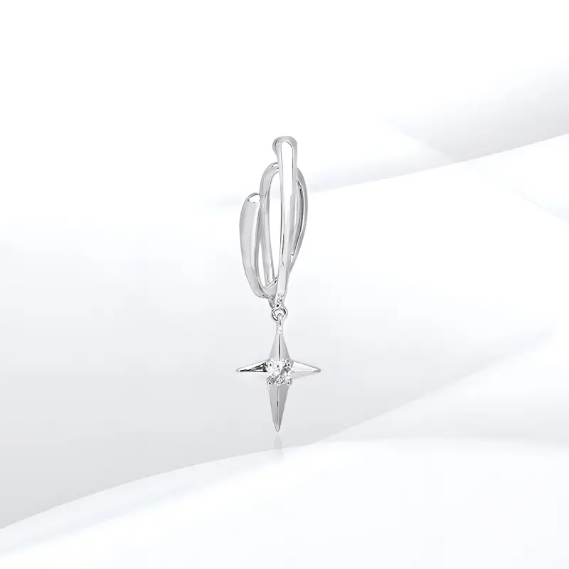 SHEEHHYY Alloy Clip-On Earrings Unisex-2