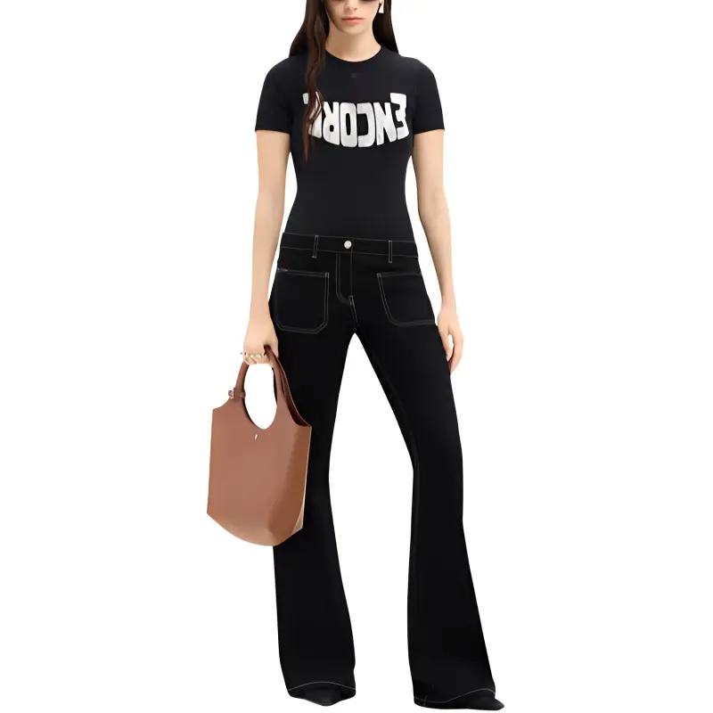 COURREGES Encore Contrast T Shirt-2