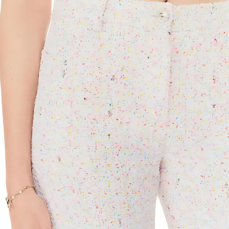 CHANEL 25P Spring Summer Preview Collection Casual Pants Women's Pink-2
