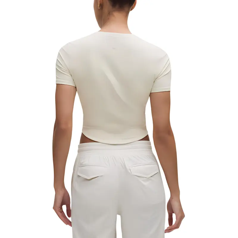 Lululemon Ribbed Nulu T Shirt Women's Bone White-1