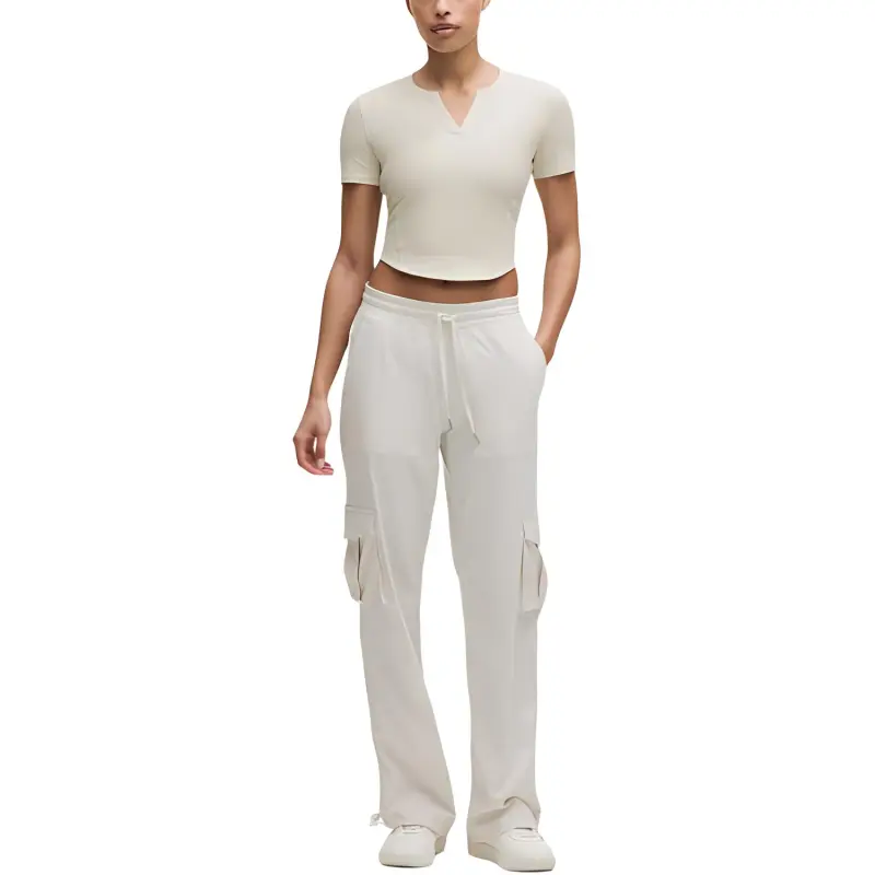 Lululemon Ribbed Nulu T Shirt Women's Bone White-2