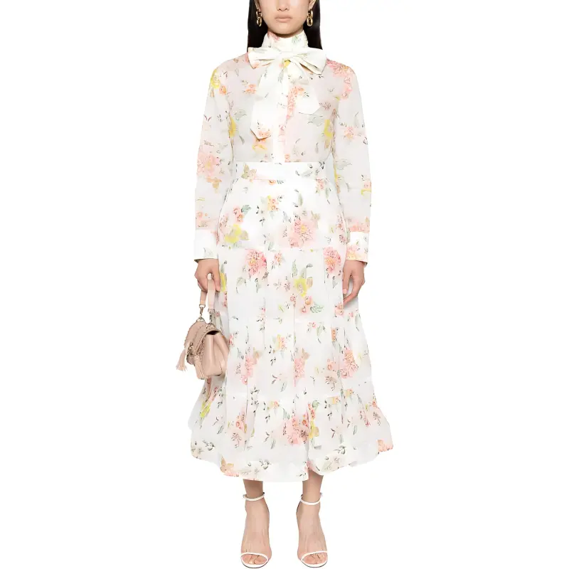Zimmermann Pleated Midi Skirt-1