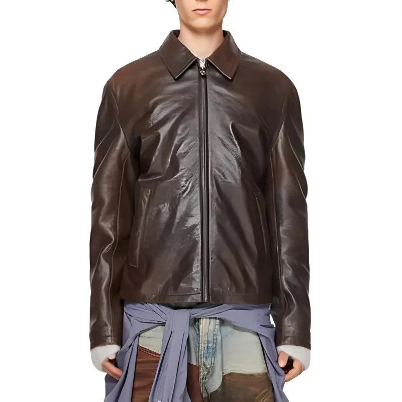 Acne Studios Zip up Leather Jacket-1