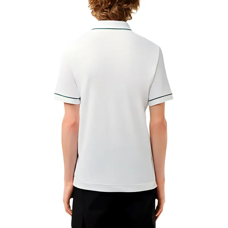 LACOSTE Logo embroidered Contrast trim Polo Shirt-2