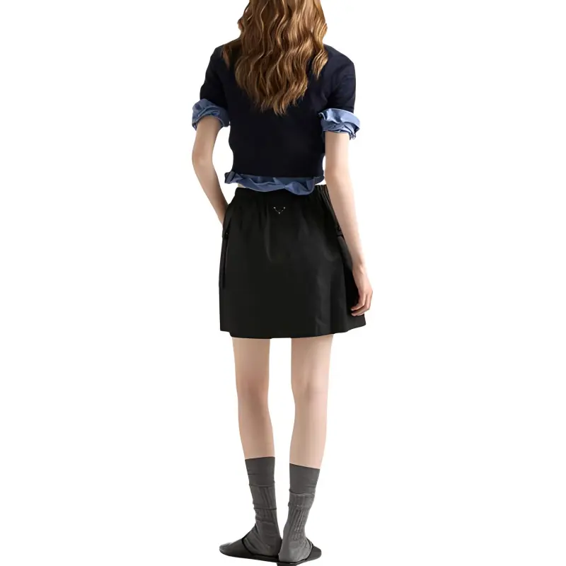 PRADA Elasticated waist Mini Skirt-3