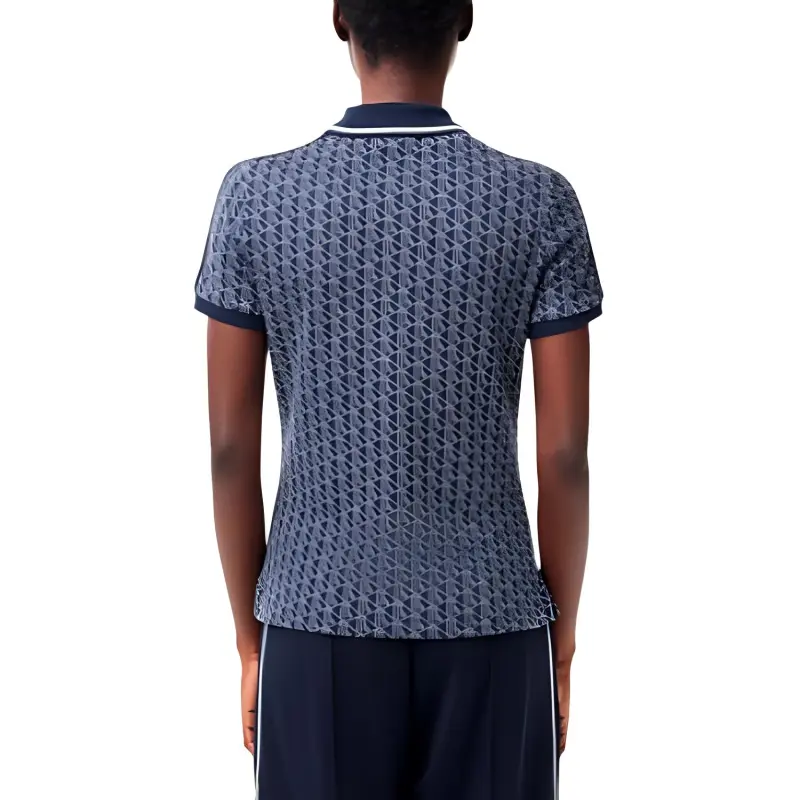 LACOSTE Logo embroidered Cotton Polo Top-2