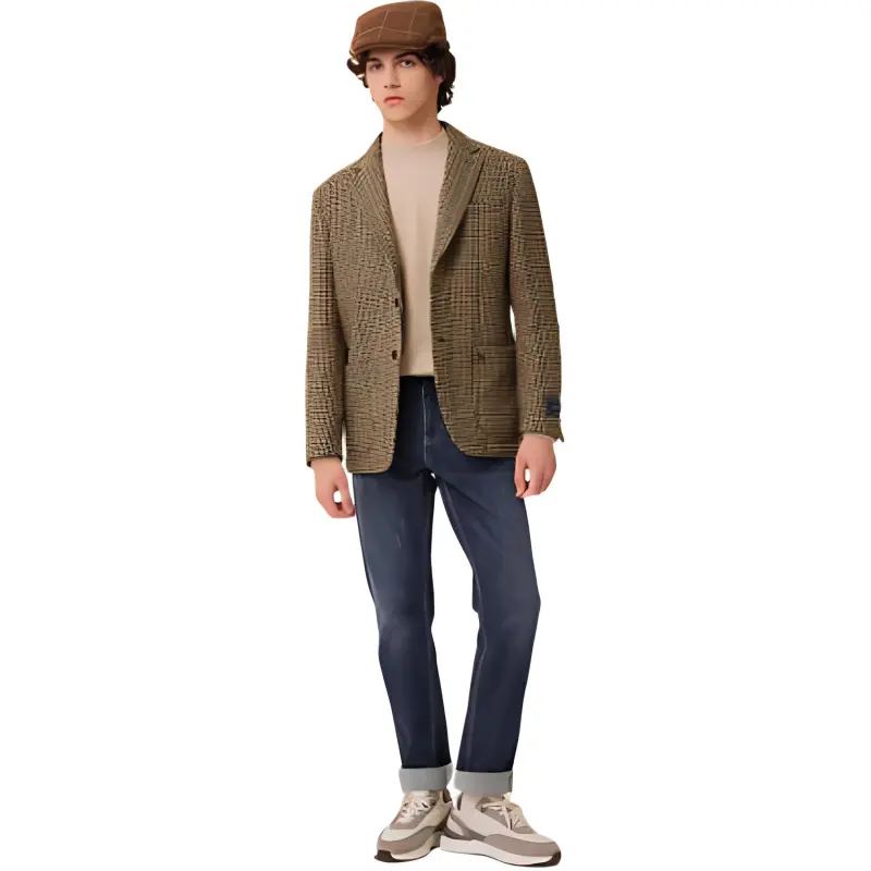 HAZZYS Business Suit Men's Brown-3