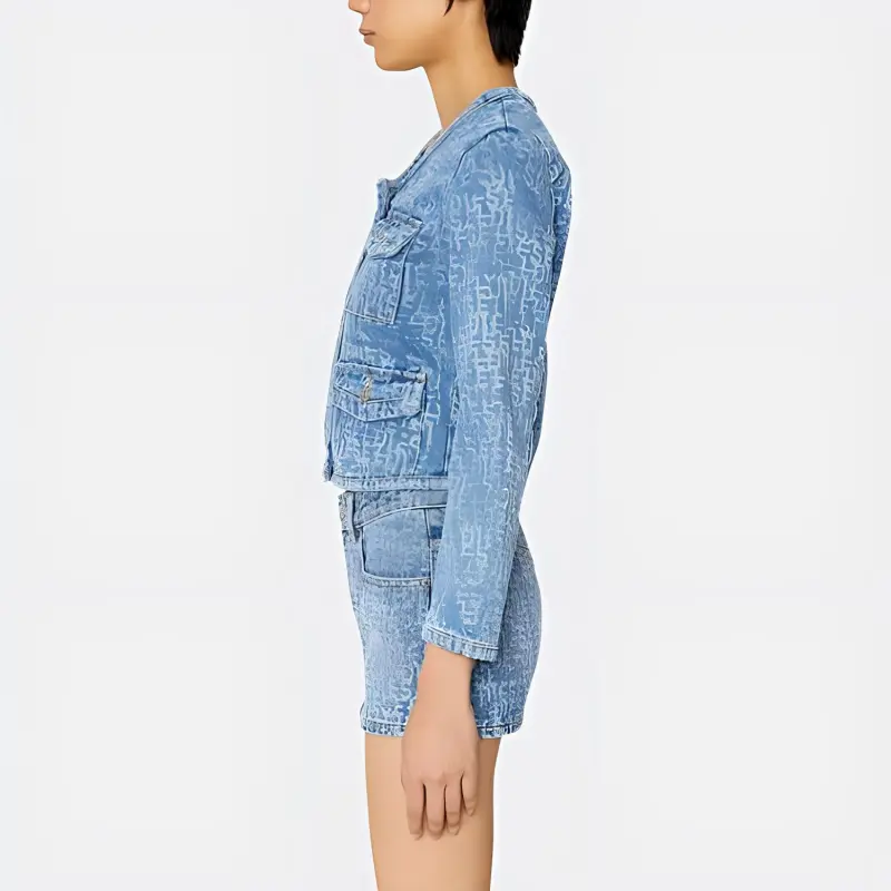 DIESEL De-Velop-Sp1 Monogram Denim Jacket-2