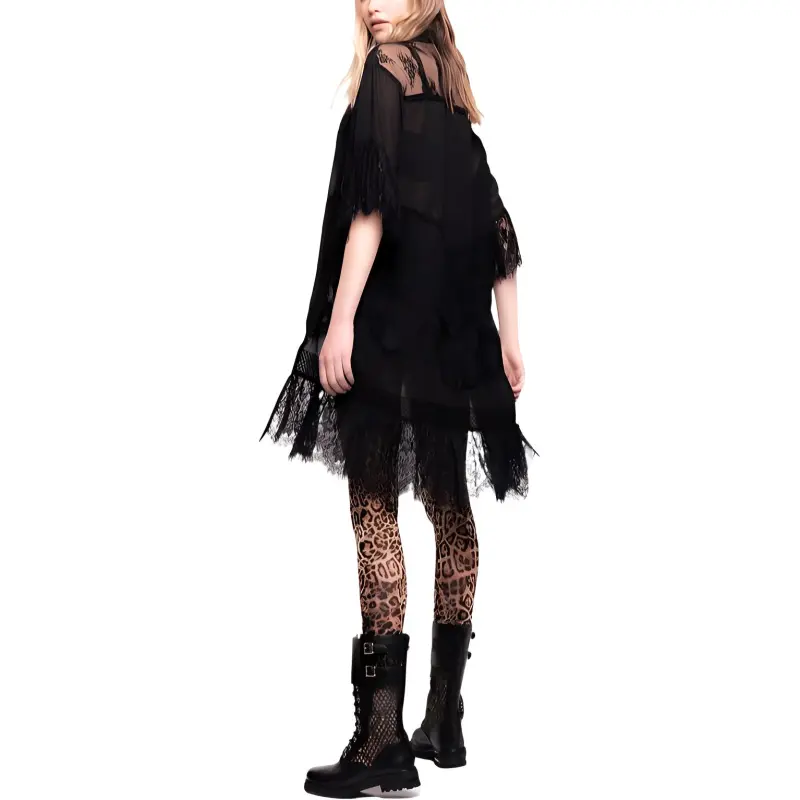 PINKO Short Sleeved Dresses Women's Black-3