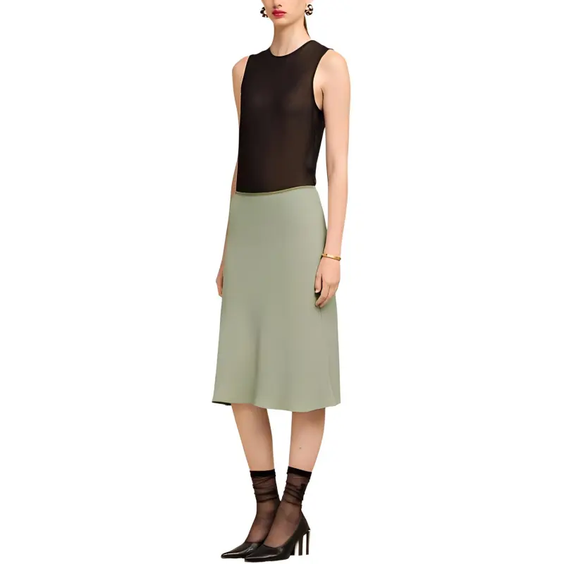 AMIPARIS Paris Mid Rise Pencil Midi Skirt-4