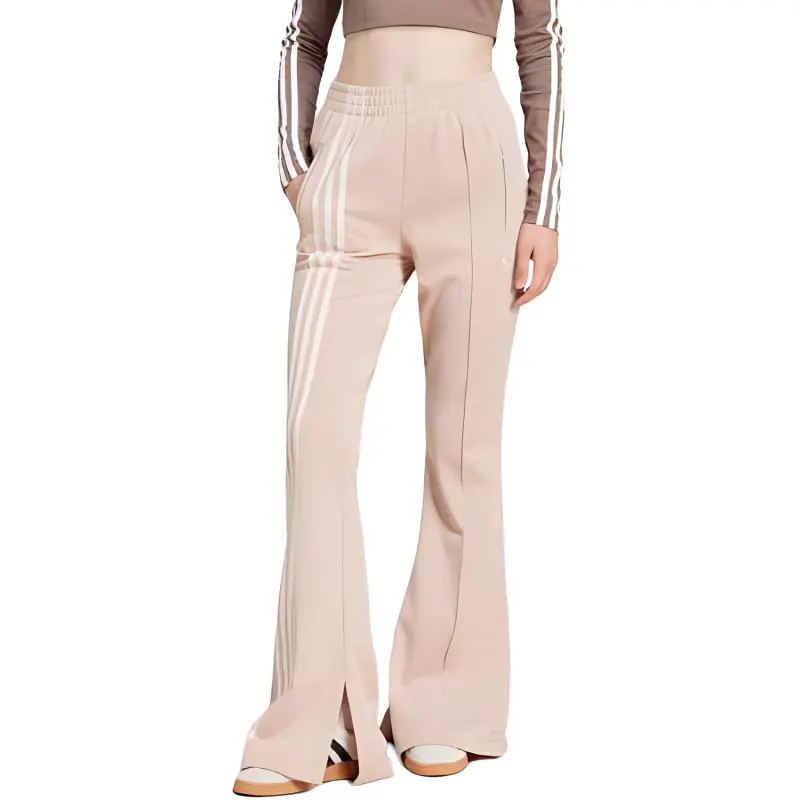 Adidas Women's 3 Stripes Flared Firebird Track Pants Ash Pearl-1