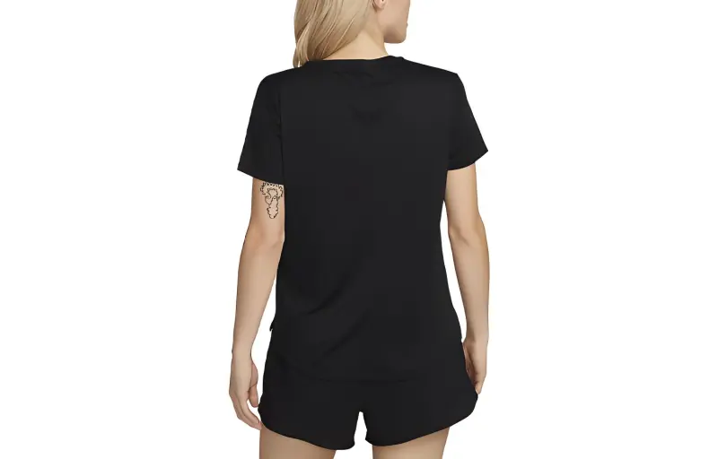 Nike Dri-FIT One Women'ss Logo Crewneck T-Shirt Black-1