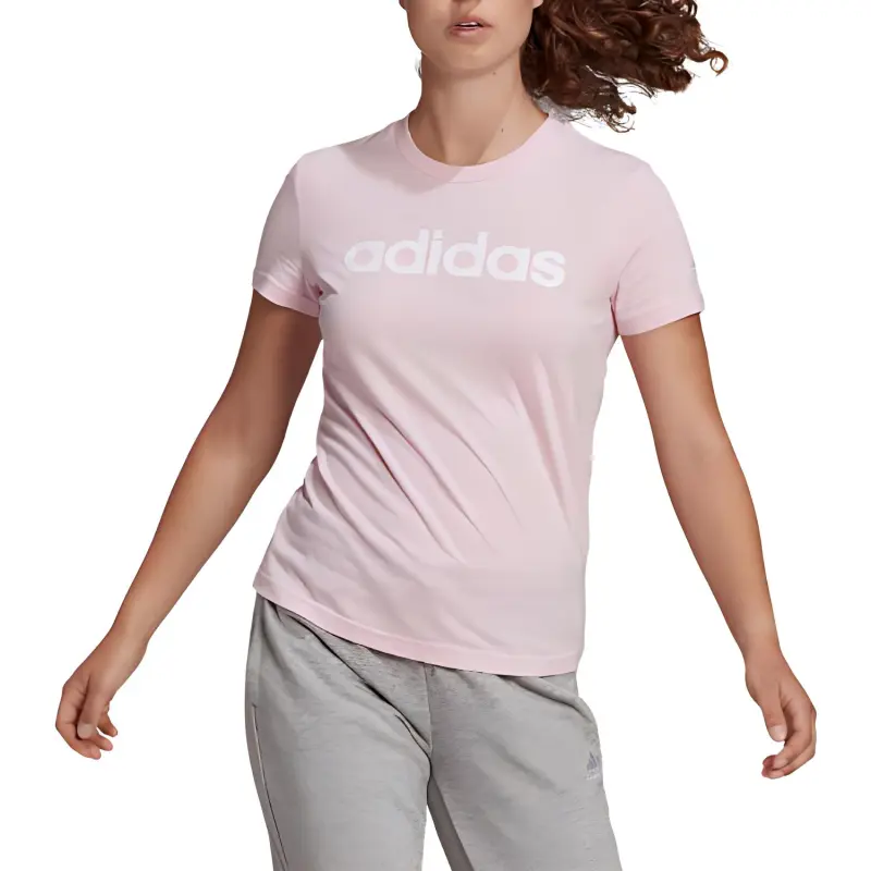 Adidas Essentials T Shirts Women's Pink-1