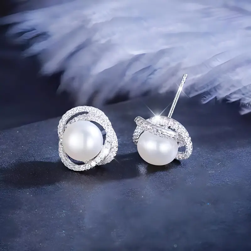 CGC Pearl Stud Earrings Women's-1