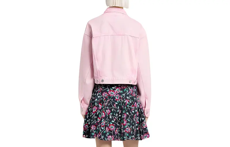 ISABEL MARANT Cropped Coats Women's Light Pink-1
