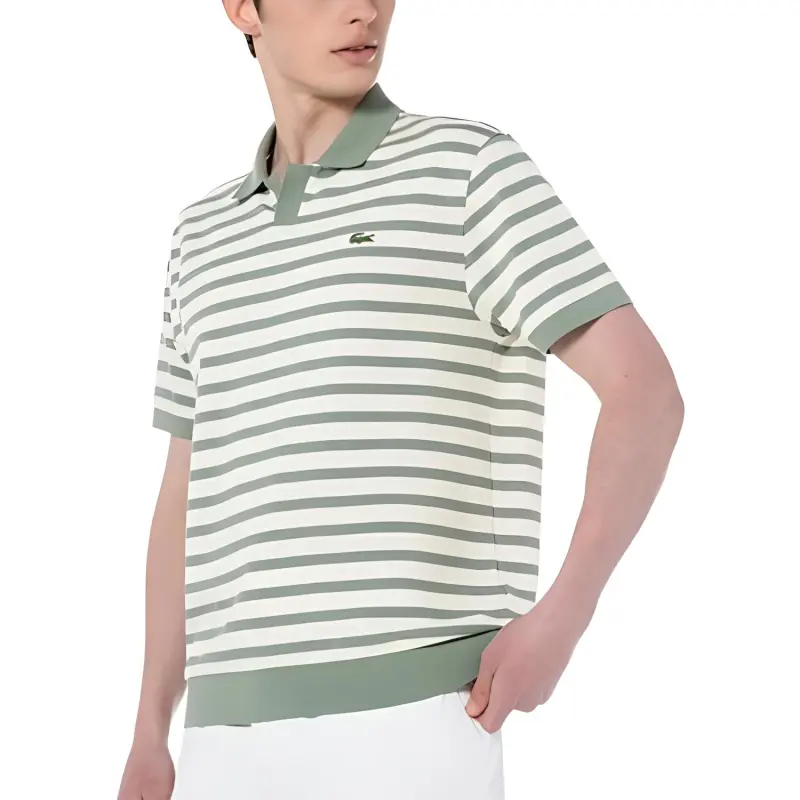 LACOSTE Polo Shirts Men Light Green-3