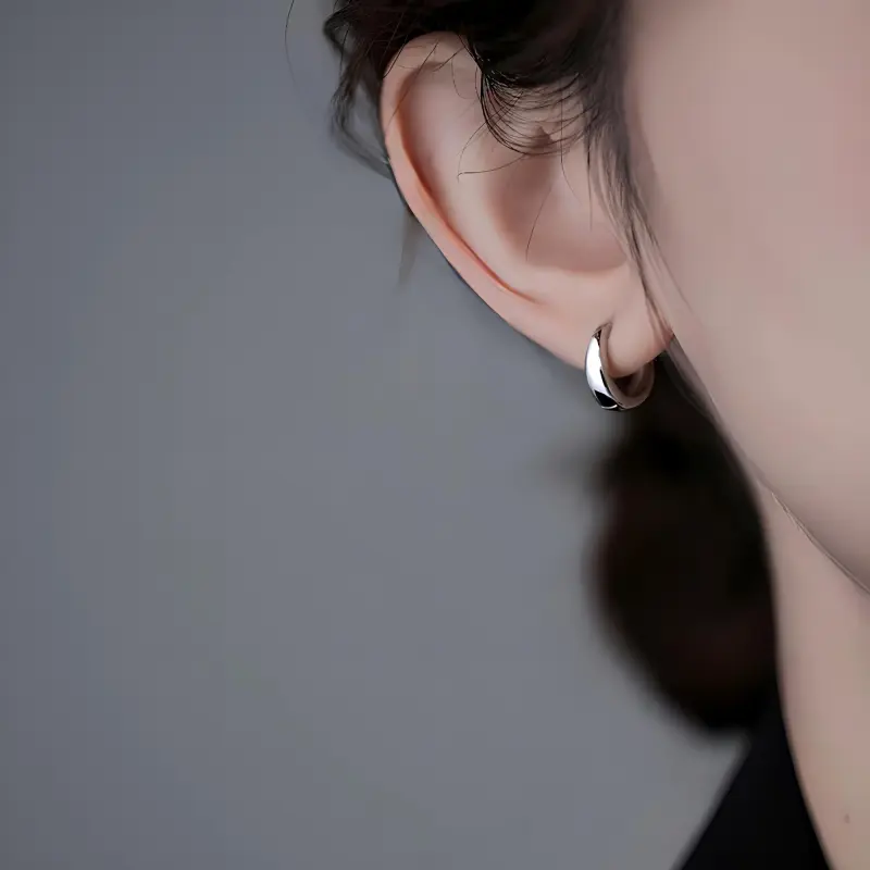 PIARA Earrings Women's Silver-3