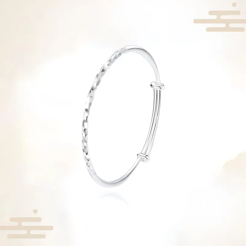 Chongqing Gold Store S999 Fine Silver Bangles Women's-2