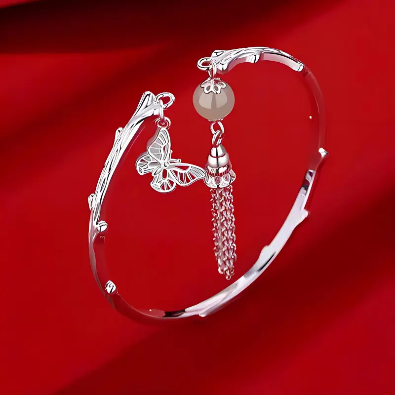FUSSEM S999 Fine Silver Bangles Women's-1