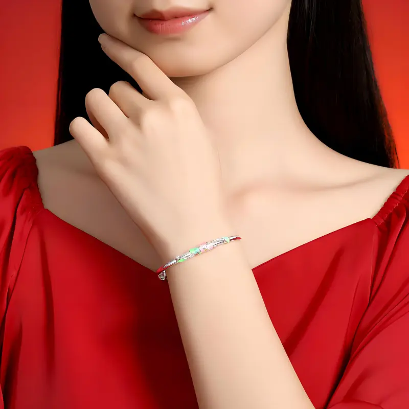 Asia Star 999 Fine Silver Bangles Women's-3