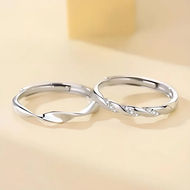 CHINA GOLD S925 Silver Rings Unisex-1