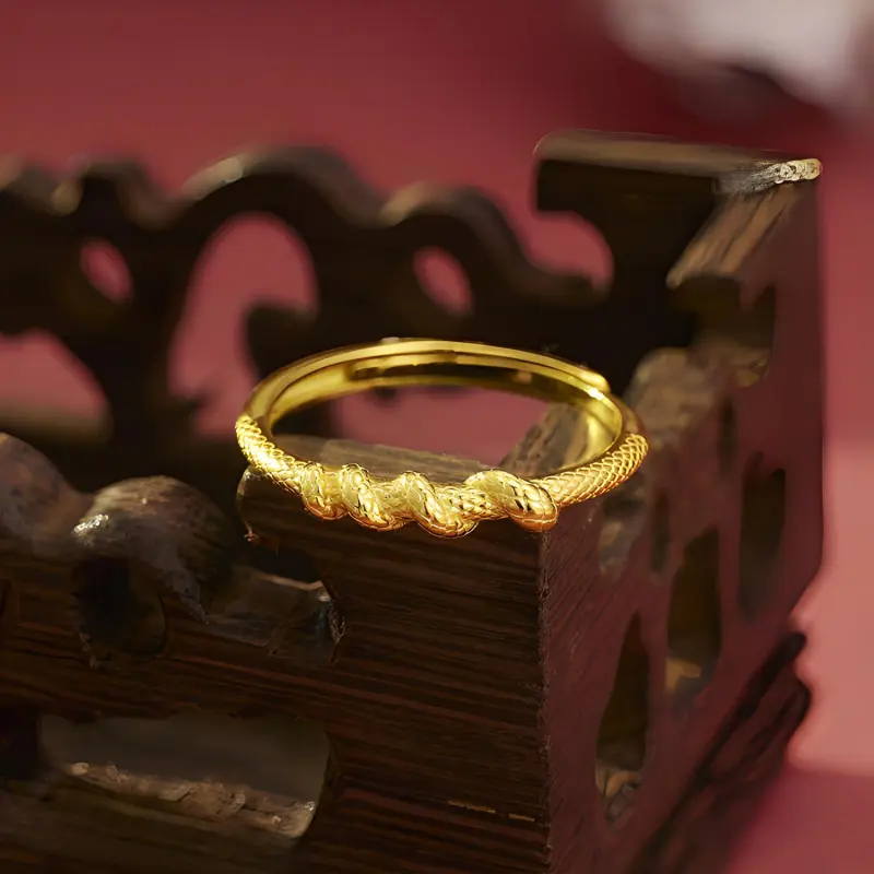 Chongqing Gold Store S925 Silver Rings Unisex-5