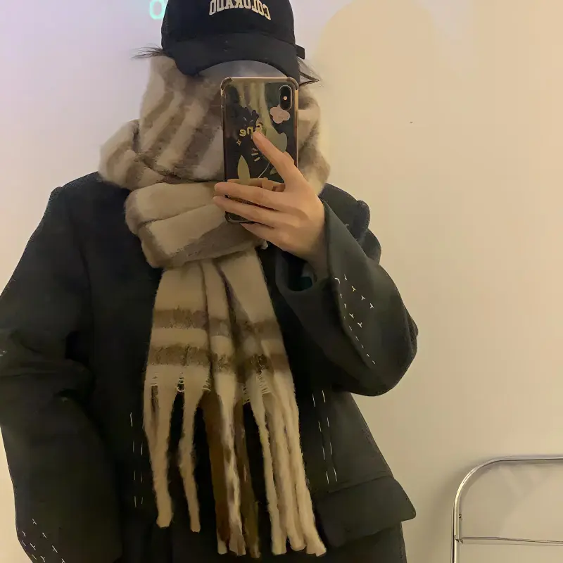 Youyoulan Knit Scarves Women's-3
