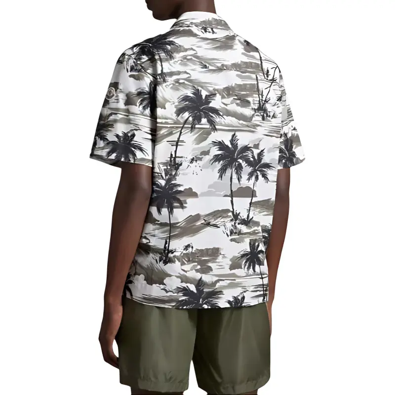 Moncler Graphic Printed Short Sleeved Shirt-2