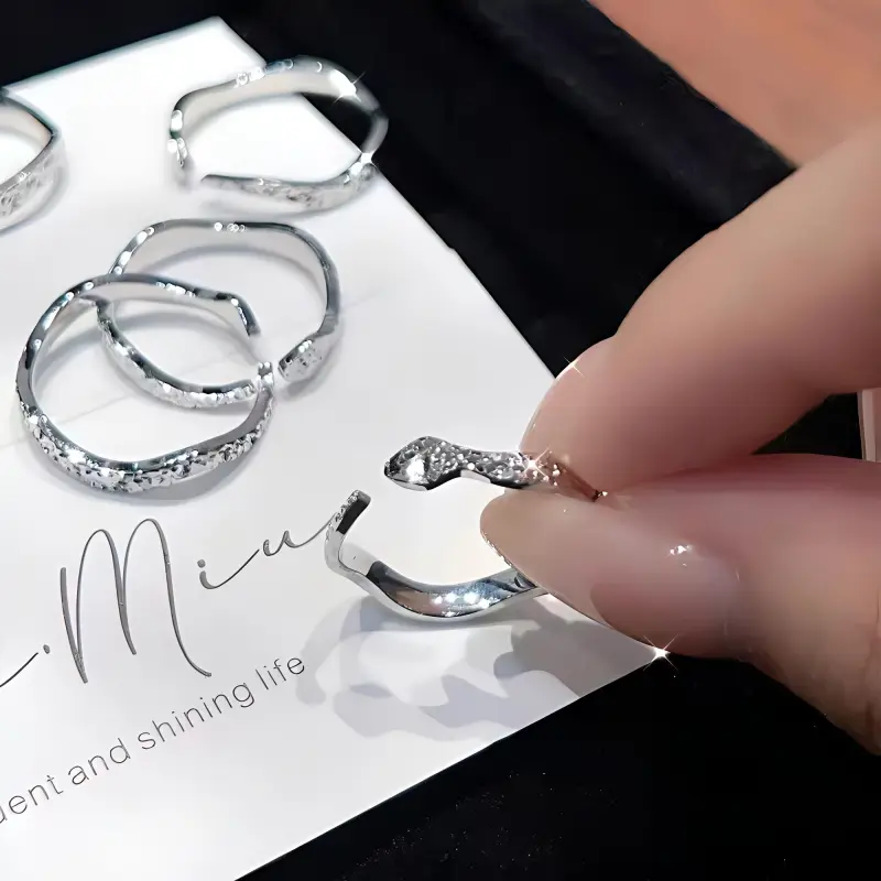 Kim Heng Hee S999 Fine Silver Rings Women's-2