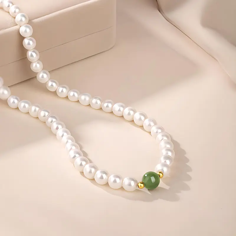 JINLIUFUJIXIANG Pearl Necklaces Unisex-23