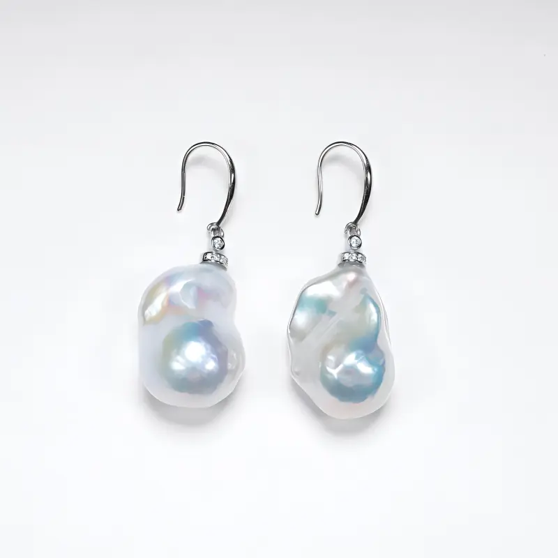 CHUNZHIDUO Pearl Earrings Unisex-3