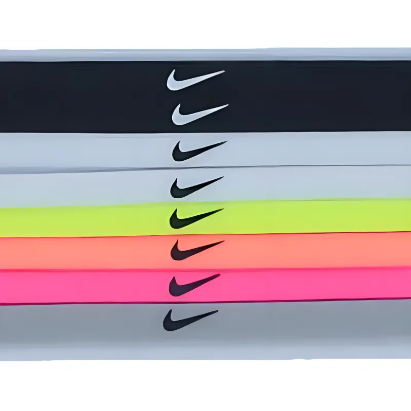 Nike Nylon Hair Bands Men's Black/Blue/Yellow/Pink/Rose Red/Gray-2