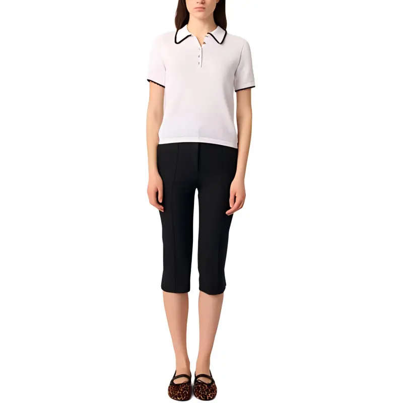 Maje Knitted Polo Top-1