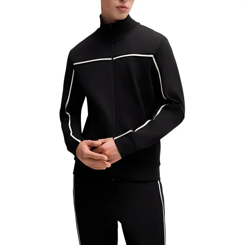 HUGO BOSS Logo Detailed Zip Up Sweatshirt-2