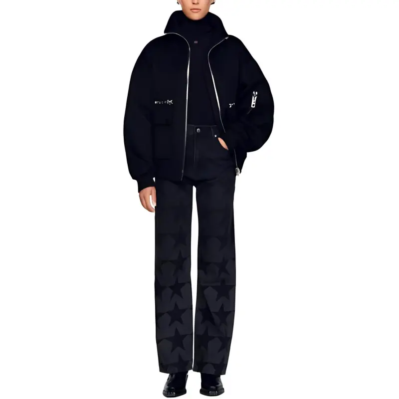 Sandro Zip-up Bomber Jacket-1