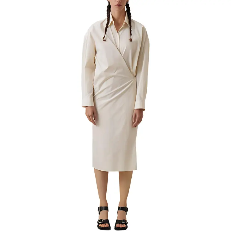 Lemaire Twisted Cotton Shirt Dress-1