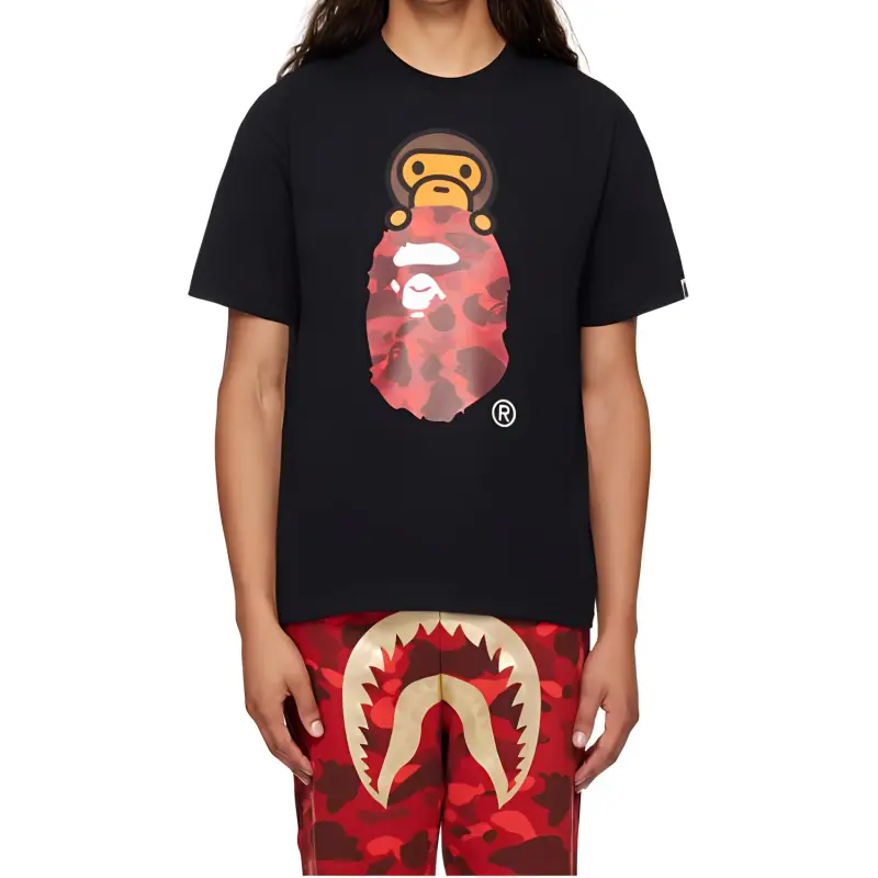 Bape Color Camo Milo On Ape Head Tee-2